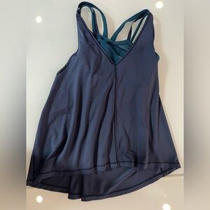 Lululemon Athletica. Tank Top. Built-In Bra. Color Blue. Size 6